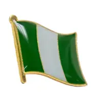 在飛比找momo購物網優惠-【A-ONE 匯旺】NIGERIA 奈及利亞 國旗 徽章 別