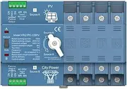 Peakloong ATS Dual Power Automatic Transfer Switch for Generator or PV Energy to City Power Changeover Switch Solar Inverter 4P100A