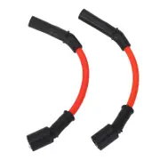 BOROCO 2Pcs 10.4mm Spark Plug Wire Set High Efficiency Sparking Plug Ignition Wire Kit for XB9 XB12 Series Machines (Red)