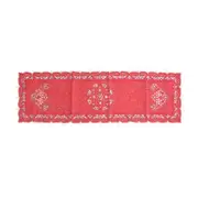 Stella Beaded Table Runner Diamonte Sequin 40 x 135 cm Red