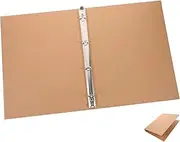 Angoily Ring Binder Cover Refillable Notebook Shell Lightweight and Portable Design for Organizing Handbooks and Important Documents Vintage Paper Binder Cover