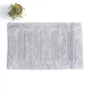 Renee Taylor Retreat Cotton Reversible Bath Mat Granite