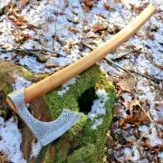 Hand Forged Carbon Steel Bearded Hatchet Norse Axe Perfect Outdoor Camping Tool