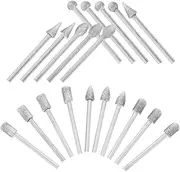 Professional Engraving Kit 20pcs Jade Burrs Grinding Bits for Stone and Glass Work
