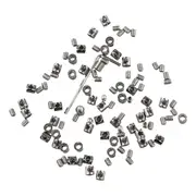 50Pcs 3mm Wire Rope Clamp for Cable Fastener Clip Adjustable Screw Copper Metal Fixture Sling Fixing Accessories Silver