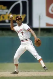 Mark Belanger Baltimore Orioles in action at a Major League Baseb- 1974 Photo 1