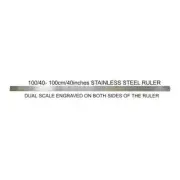 Osmer 100cm 1000mm 40inch Dual Scale Stainless Steel Ruler engrave both sides AU