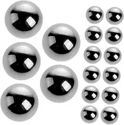 Vaguelly 20pcs Steel Paint Mixing Balls Agitator Beads for Nail Polish and Model Painting Stirring Balls for Even Mixing and Preventing Sedimentation