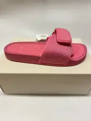 Adidas x Pharrell Williams Boost Slides Semi Solar Pink FV7289 Men's Size 8 US