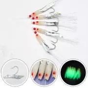 5pcs For Sabiki Soft Fishing Lure Rigs Bait Jigs Lure Feather Lure Herring Bait