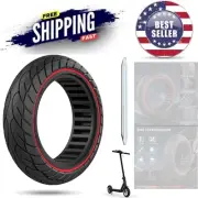 Scooter Tire Rubber 10 Inch Solid Anti-Puncture Replace for Ninebot G30 Max