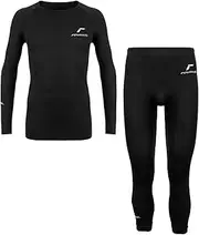 [Reusch] Underwear Set Man 3/4 Pants Functional Underwear Adult Breathable and Moisture Regulating Black
