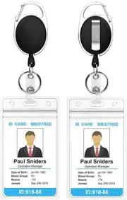 Pull String Id Holder