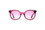 Moncler Sunglasses ML0015 75Z Shiny Transparent Fuxia Pink Gradient