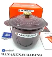 Le Creuset Cocotte Every 20 Rice Pot 20cm 2.8L Cast Iron Fig Gold knob Japan NEW