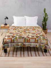 Bookshelf Pattern Light Throw Blanket