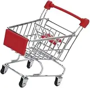 BCOATH Mini Shopping Carts Storage Container Safe for Creative Play Organizing Sundries Desks