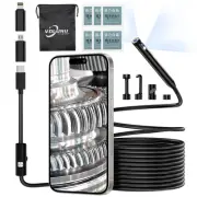 Dual-Lens Borescope,Endoscope Camera with Light,1920P Snake Inspection,16.5FT...
