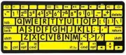 Hi-Vis Keyboard Stickers Large Button Hi-Viz UK Laptop Computer Yellow Labels