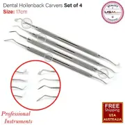 Dental Hollenback Carvers Set Of 4 Amalgam Plastic Filling Tool