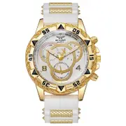 Silicone Band Analog Quartz Mens Watch