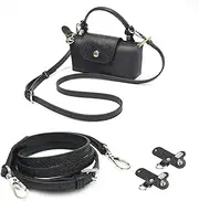 [PTGRSWK] Women's Handbags & Shoulder Bags Strap Adjustable – Mini Bag Organizer Replacement with Secure Hook Buckles – Durable Leather Crossbody Strap Upgrade, Black