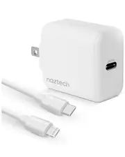 Naztech 20W USB-C PD Wall Charger & USB-C to Lightning Cable