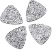 Wool Felt Picks Plectrums 3mm Guitar Ukulele Mellow Soft Sound Fine Workmanship Lightweight Compact 10Pcs Black White Grey (Gray)