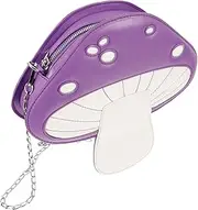 [OATIPHO] Mushroom Bun Bag Purses Purse Crossbody Mushroom Mushroom Shape Purse Mushroom Purse Pink Zinc Alloy