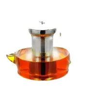 Glass Teapot, 40oz/1200mL Glass Kettle with Removable Stainless Steel Infuser...