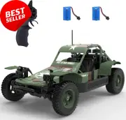 RC Military Truck, 4WD, Off-Road, Lights, Kids Toy