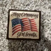 Girl Scout flag Ceremony Patch New