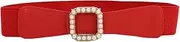 [Generic] Women Elastic Wide Stretchy Waist Cinch Belt Retro Fashion Automatic Buckle Waistband