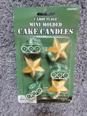 Amscan Mini Molded Cake Candles Army Tanks And Stars