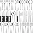 48-Piece Silverware Set, Stainless Steel Flatware Set for 8 with Steak Knives...