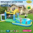 Kids Inflatable Water Slide Park Pool Outdoor Blow Up Jumping Castle Toy Game