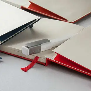 MOLESKINE 經典硬殼筆記本 (L型) 加量型-橫線寶藍