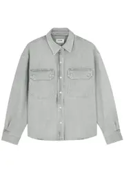 Agolde Gwen Denim Shirt - Light Grey - S (UK8-10 / S) S (UK8-10 / S)