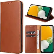 [GoshukunTech] Case for Galaxy A23,for Samsung Galaxy A23 Wallet Cover,6.5 inch,Magnetic Wallet Case Leather Flip Folio Cover with Card Slots-Light Brown