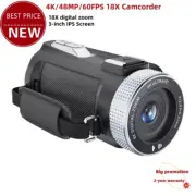 HDV900 Pro 4K/48MP/60FPS 18X Digital Zoom Camcorder F2.0 FOV60 HDV Camera tp1