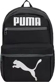 PUMA Kids' Meridian Backpack Youth Size, Black/Silver