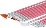 AIMALL Nail Art Design Brushes Dotting Pen Tool Set Painting UV Gel Drawing Brush 15PCS for Sparkling Long-Lasting Nails