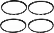 uxcell 77mm Star Filter, Starburst Filter for Camera Lens Starlight Effect Cross Screen Set 4 Points 6 Points 8 Points 12 Points for Night Scenery Glassworks, 4 Pcs