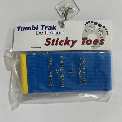 TUMBL TRAK Sticky Toes Unisex Shoe Insert Blue for Ball of Foot Training NEW L