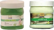 Gorgeous London Aloevera Gel and Cucumber Scrub Combo (Pack of 2) Each 450ml