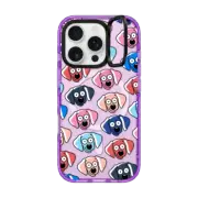 iPhone 16 Pro Impact Ring Stand Case MagSafe Compatible Dog Faces