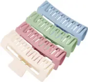 XL Claw Hair Clips (Matte) - 4 Pack Jumbo Non-Slip Clips for Long, Thick, Curly