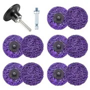 11 Pack 3" Quick Change Easy Strip Discs for Drill, Poly Abrasive Wheel,...