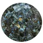 "18"x18" Labradorite Stone Coffee Table Top - Unique Agate Stone Side Table Top