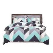 All Size Bed Doona Quilt Duvet Cover Set Chevron